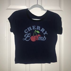 cherry bomb crop top